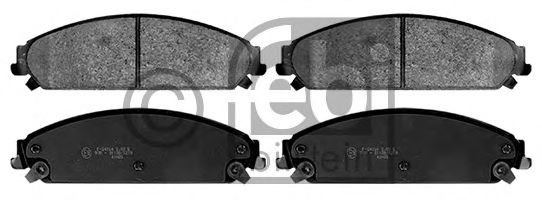 FEBI CHRYSLER гальмівні колодки передн.300C  04- BREMBO арт. 116112