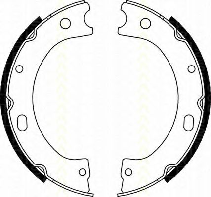 Комплект гальмівних колодок, стоянкове гальмо