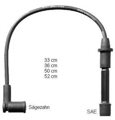 BERU FORD дроти високого напруги (4шт) GALAXY 95-