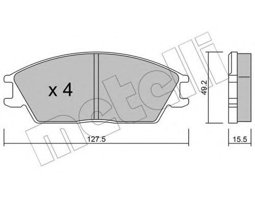 Комплект гальмівних колодок (дискових) BREMBO арт. 2200810