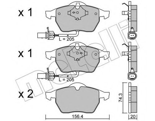 Комплект гальмівних колодок (дискових) TEXTAR арт. 2201813
