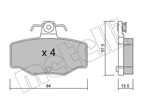 Комплект гальмівних колодок (дискових) BREMBO арт. 2201990