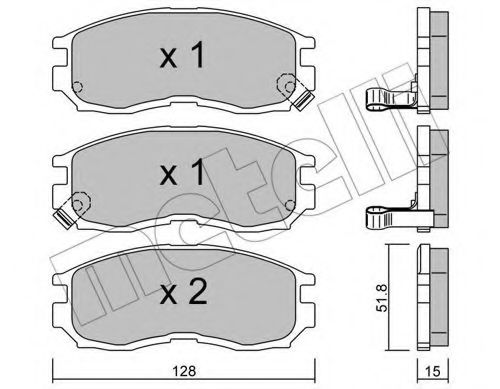 Комплект гальмівних колодок (дискових) BOSCH арт. 2202240