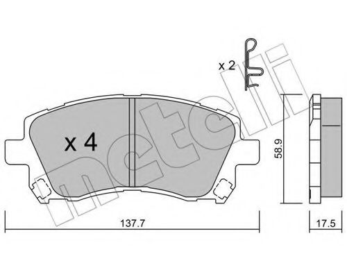 Комплект гальмівних колодок (дискових) ROADHOUSE арт. 2202960