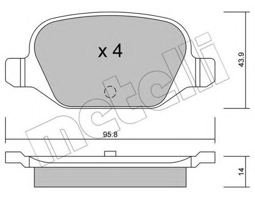 Комплект гальмівних колодок (дискових) BOSCH арт. 2203240