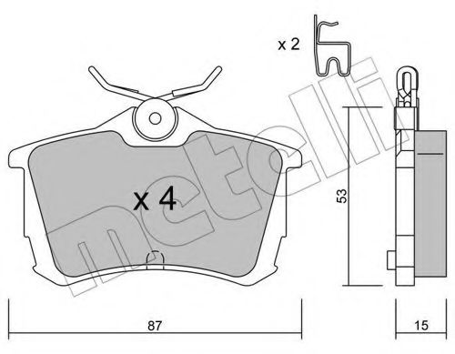 Комплект гальмівних колодок (дискових) BOSCH арт. 2204650