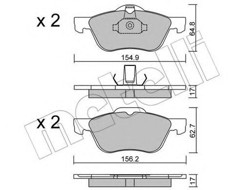 Комплект гальмівних колодок (дискових) ROADHOUSE арт. 2204890