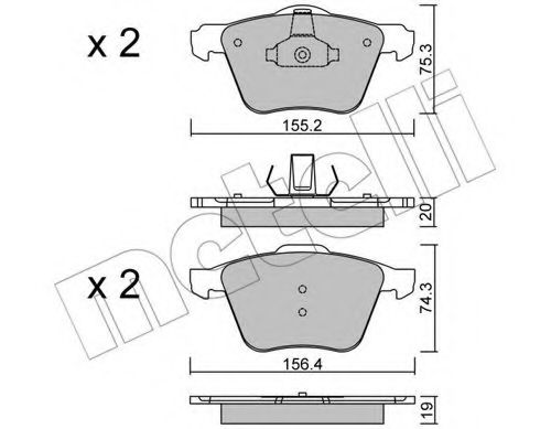 Комплект гальмівних колодок (дискових) BOSCH арт. 2205991