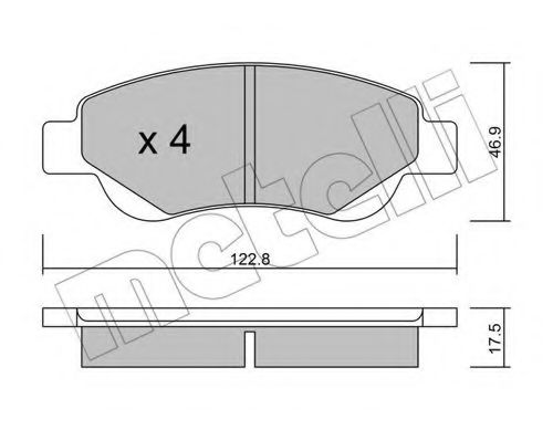 Комплект гальмівних колодок (дискових) DELPHI арт. 2206370