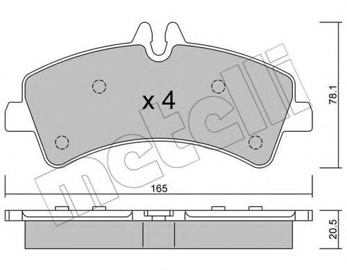 Комплект гальмівних колодок (дискових) TEXTAR арт. 2206740