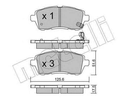 Комплект гальмівних колодок (дискових) ROADHOUSE арт. 2207930