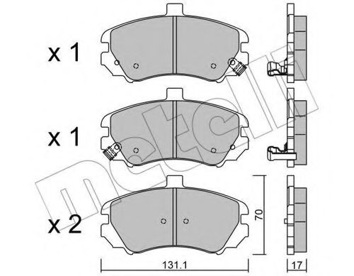 Комплект гальмівних колодок (дискових) ABS арт. 2208840