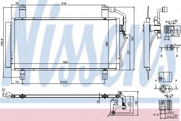 Конденсер MZ 6(02-)1.8 i 16V(+)[OE GK2G61480J] NRF арт. 940352