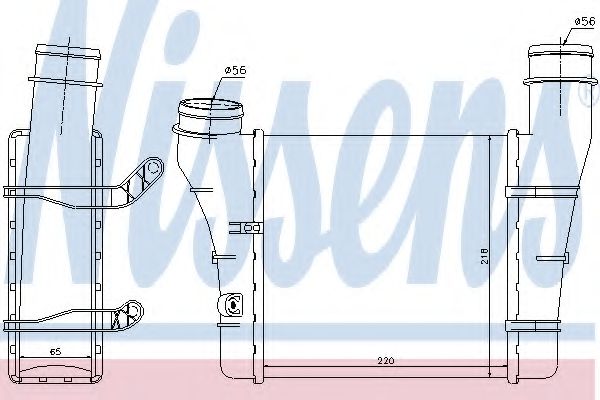 Інтеркулер AUDI A 4/S4 (B6, B7) (00-) (вир-во Nissens) VALEO арт. 96707