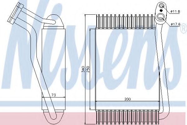 Випарник AI A 4/S 4(94-)1.6 i(+)[OE 8D1.820.103 A] NRF арт. 92143