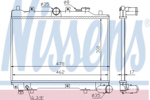 Радіатор охолодження First Fit VALEO арт. 62512