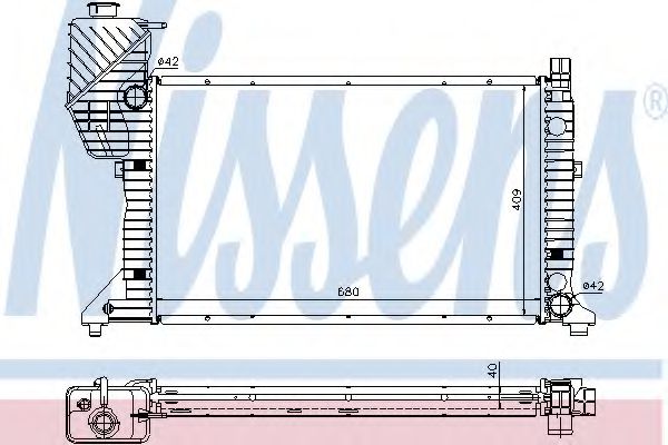 Р Р°РґС–Р°С‚РѕСЂ СЃРёСЃС‚РµРјРё РѕС…РѕР»РѕРґР¶РµРЅРЅСЏ THERMOTEC арт. 62685A