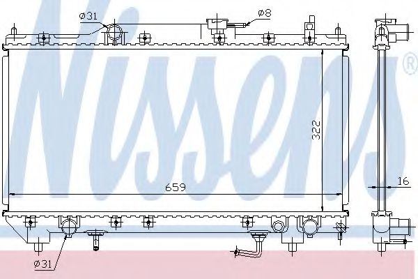 Радіатор охолоджування VANWEZEL арт. 64782A