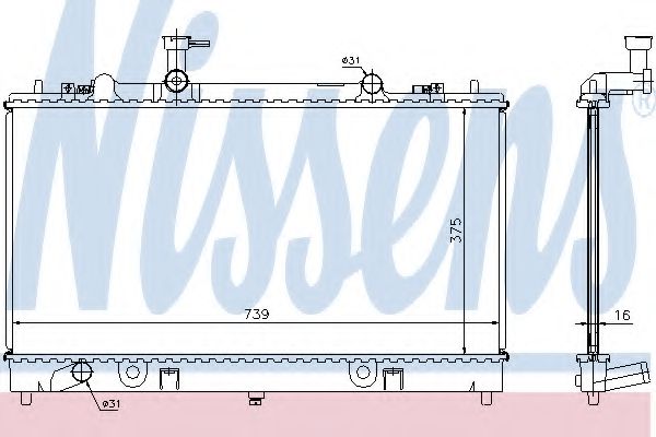 Радіатор охолоджування BLUEPRINT арт. 62466A