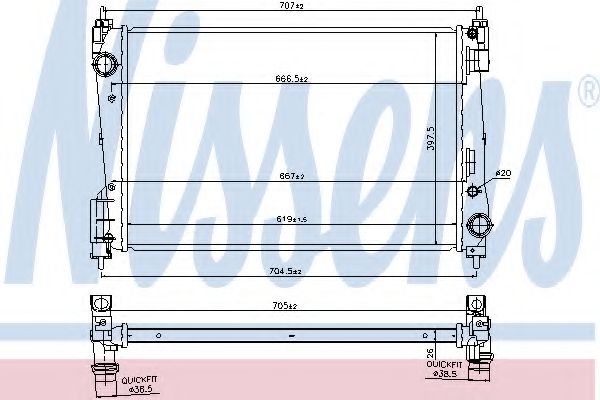 Радіатор охолоджування AVAQUALITYCOOLING арт. 61919