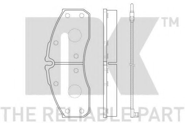 Гальмівні дискові колодки, комплект BREMBO арт. 222395