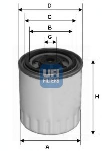 Фільтр паливний MB SPRINTER 96-06 (вир-во UFI) RIDER арт. 2432100