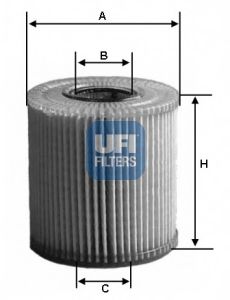 Фільтр масляний OPEL VECTRA B, C, ZAFIRA A 2.0-2.2 DTI 96-05 (вир-во UFI) HENGSTFILTER арт. 2500300
