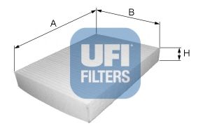 Фільтр, повітря у внутрішній простір MECAFILTER арт. 5300200