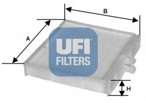 Фільтр, повітря у внутрішній простір MFILTER арт. 5310600