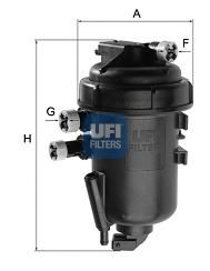 Фільтр паливний FIAT DUCATO 2.2 JTD 06-10, PEUGEOT BOXER 2.2 HDI 06-10 (OE) (вир-во UFI) DELPHI арт. 5514700