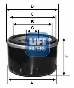 Фiльтр масляний FILTRON арт. 2357500