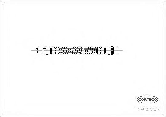 Тормозний шланг зад Vivaro/Trafic (>6V699999/>6Y999999) LPR арт. 19032835