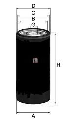 S 0900 R SOFIMA Фільтр оливи FEBIBILSTEIN арт. S0900R