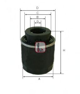 S 3494 R SOFIMA Фільтр оливи KNECHT арт. S3494R