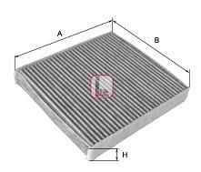 Фiльтр салону вугiльний FILTRON арт. S4100CA