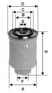 Фiльтр паливний JAPANPARTS арт. S4392NR