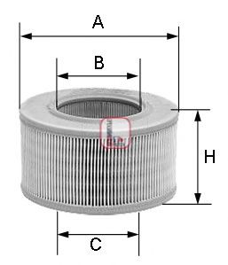 Фiльтр повiтряний CHAMPION арт. S7239A