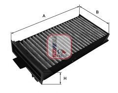 Фiльтр салону вугiльний CORTECO арт. S4237CA