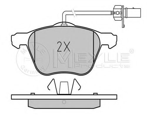 Комплект гальмівних колодок BOSCH арт. 0252326920W