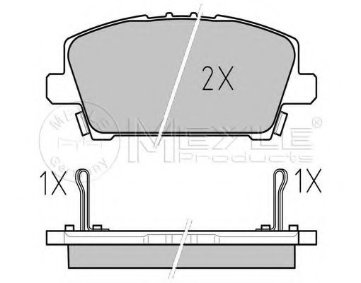 Комплект гальмівних колодок BOSCH арт. 0252408717W