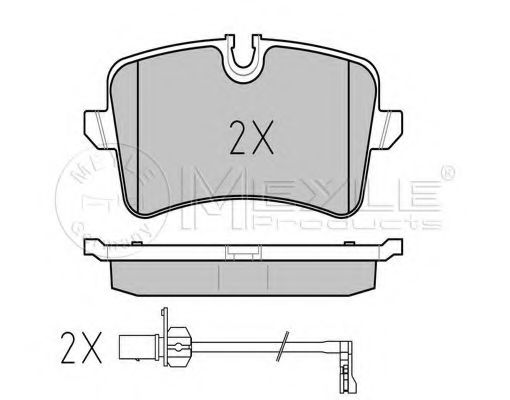 Колодки гальмівні (задні) Audi A4/A5/A6/A7/A8/Porsche Macan 09- MINTEX арт. 0252460617W