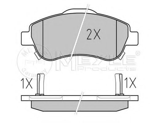 Комплект гальмівних колодок BOSCH арт. 0252463819W