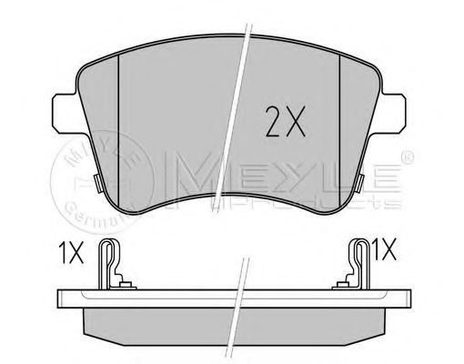 Комплект гальмівних колодок FRICTION MASTER арт. 0252518419W