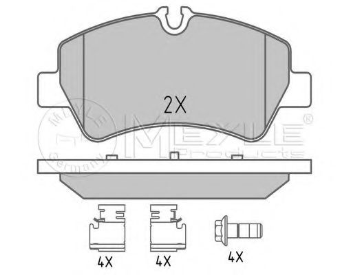 Комплект гальмівних колодок FORD арт. 0252560418