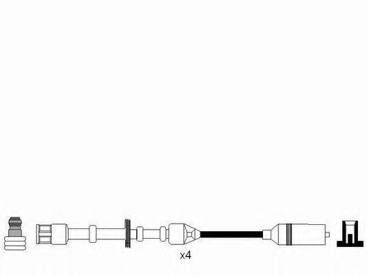 К-кт проводiв NGK (RC-VW236) AUDI/SKODA/VW A3/Octavia/Bora 