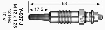 Свічка розжарювання D POWER DENSO арт. 7503