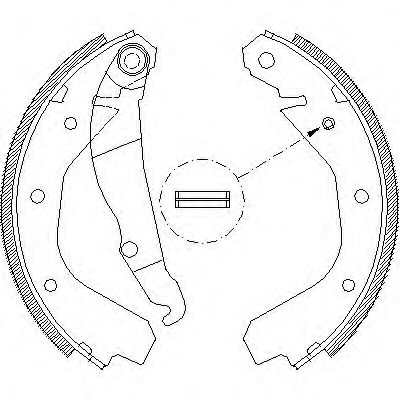 Гальмівні колодки барабанні BREMBO арт. 408800