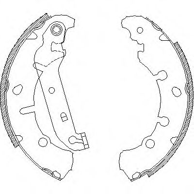 Гальмівні колодки барабанні BREMBO арт. 413700