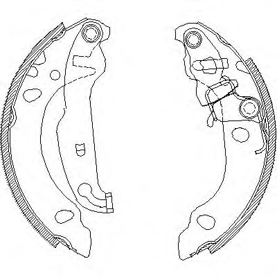 Гальмівні колодки барабанні BREMBO арт. 413800