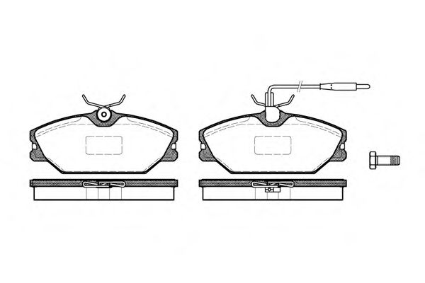 Гальмівні колодки дискові BOSCH арт. 220812